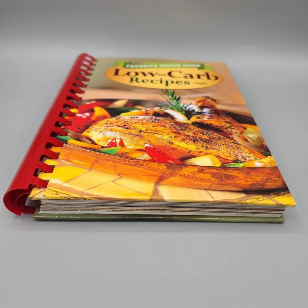 Low-Carb Recipes Favorite Brand Name Cookbook Hardcover Spiral Binding